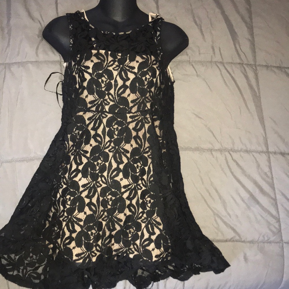 Black mini dress